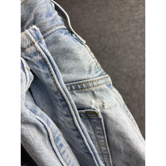 Levis 501 Jeans Mens 28x30 Light Wash Distressed Button Fly Denim High Rise - Picture 11 of 11